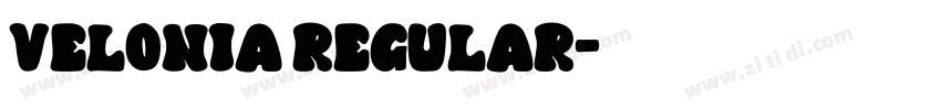 Velonia Regular字体转换